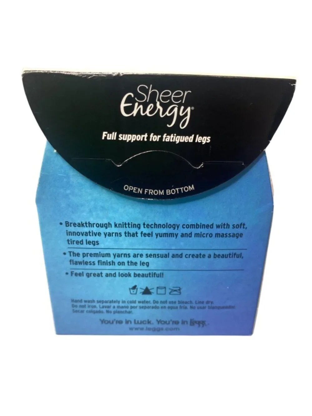 L'eggs Sheer Energy Grey Control Top Sheer Tights Pantyhose Size B 95707 New